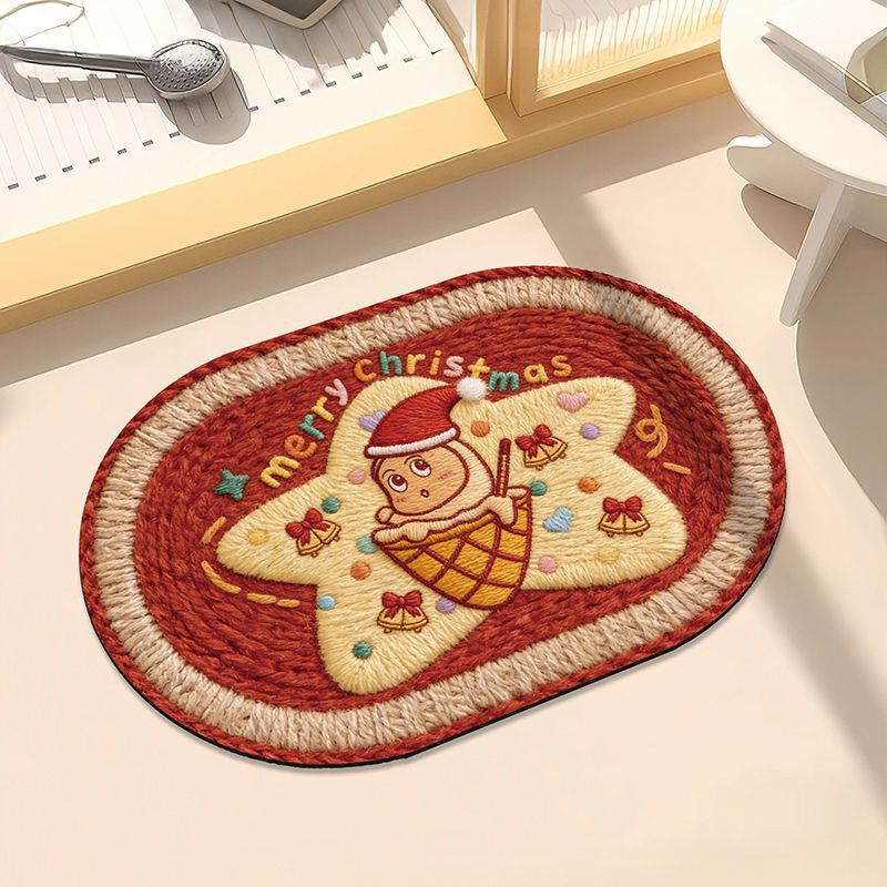 Whimsical Moon and Star Decorative Bath Mat