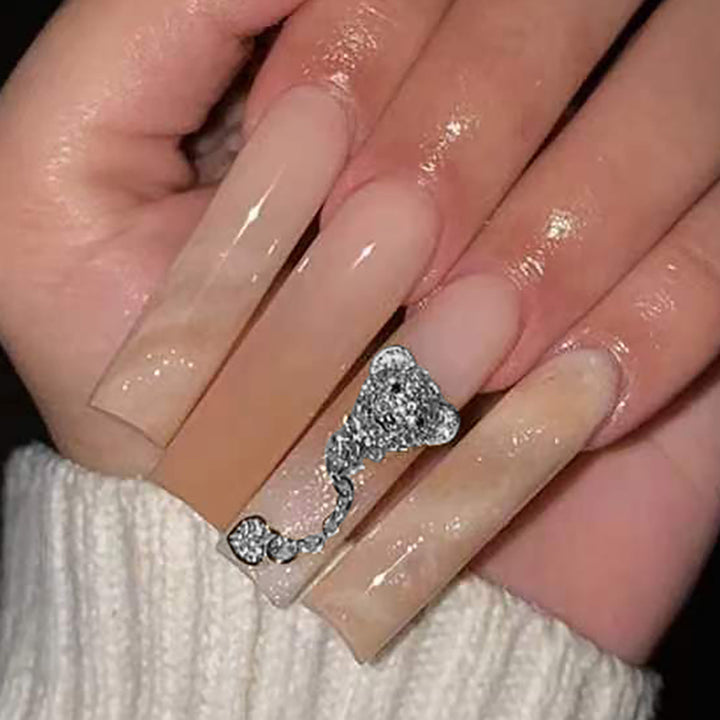 Decorative Long Stiletto Nail Art Extensions Kalsten