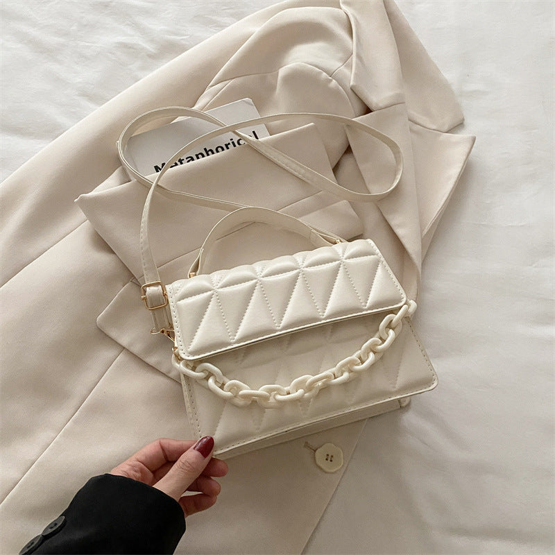 Quilted Mini Satchel Handbag Kalsten
