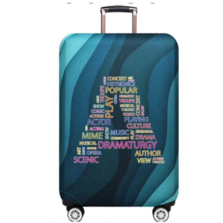 Unisex Hard Shell Suitcase with Creative Cultural Design Kalsten