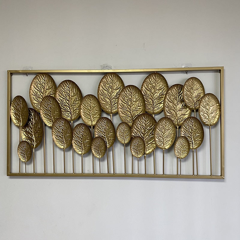 Decorative Metal Leaf Wall Art Panel Kalsten