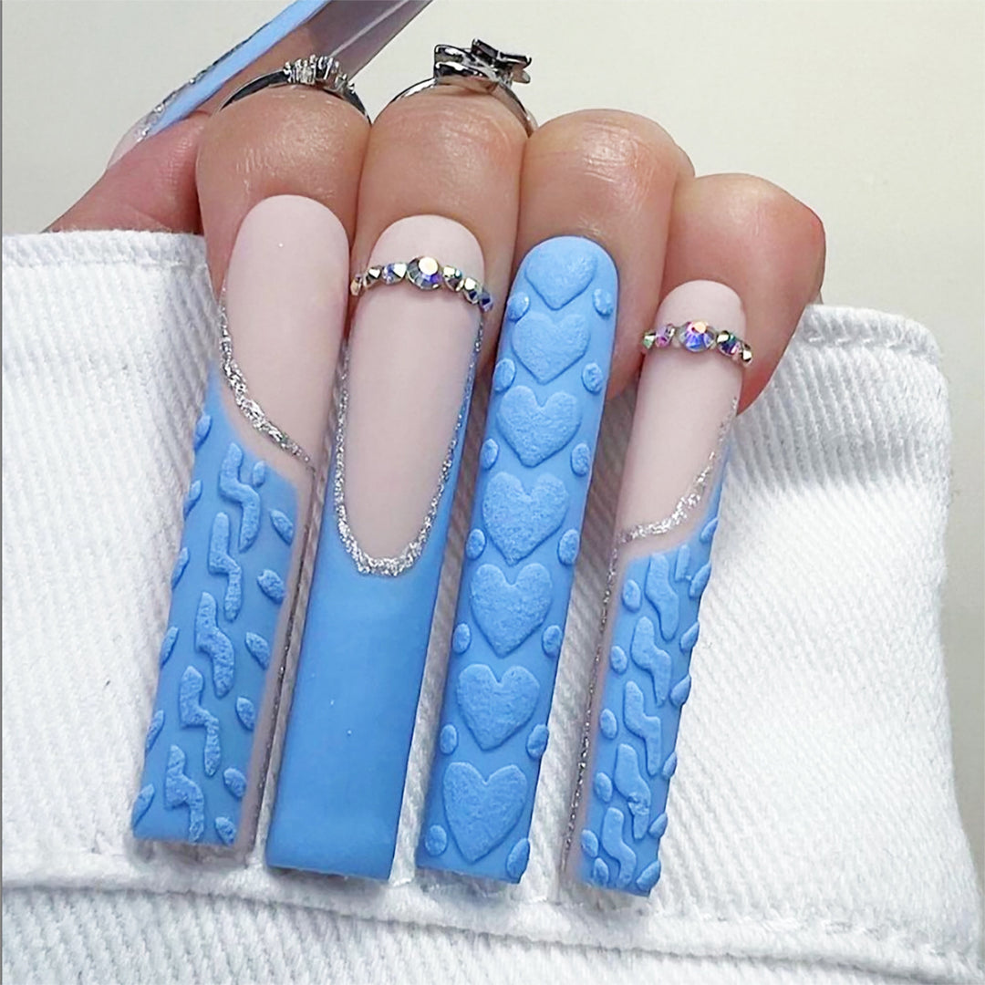 Artistic Textured Stiletto Nail Art Set Kalsten