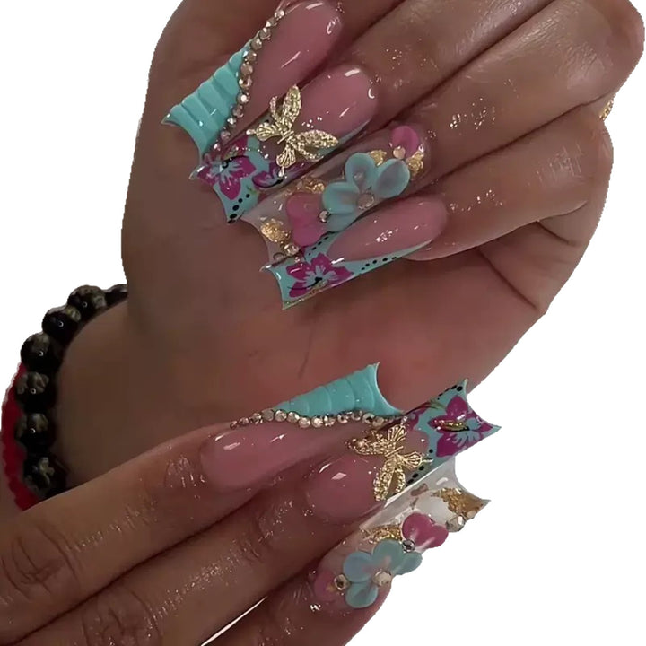 Floral Nail Art Extensions
