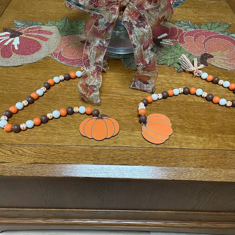 Decorative Fall-Themed Bead Garland