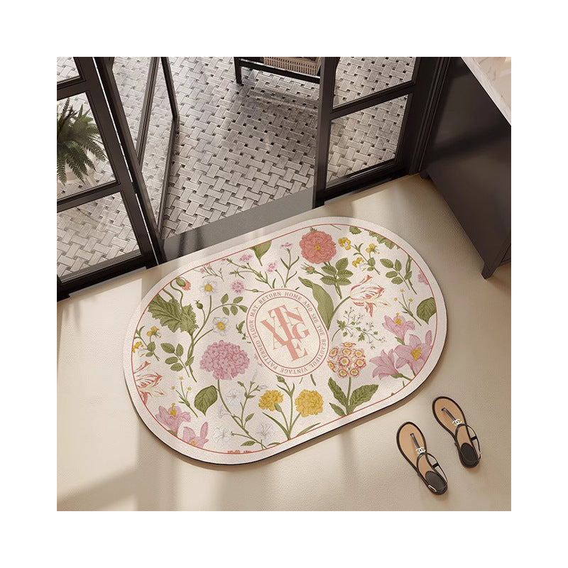Floral Design Decorative Area Mat Kalsten