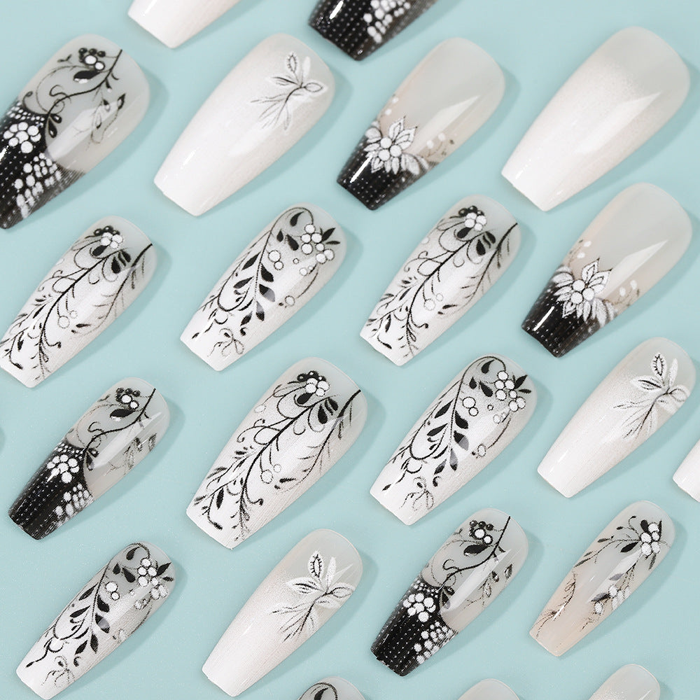 Artificial nails with elegant floral design Kalsten