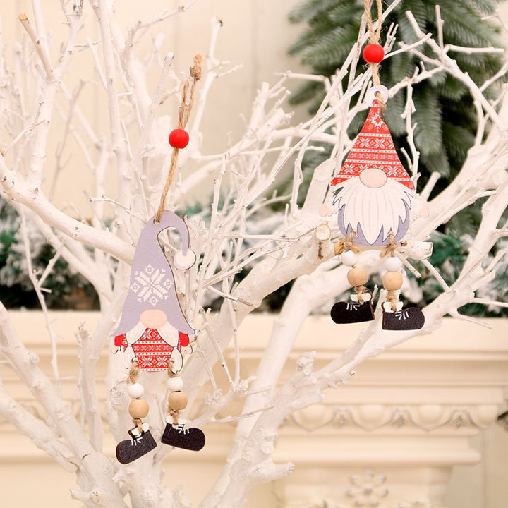 Decorative Wooden Gnome Ornament Kalsten