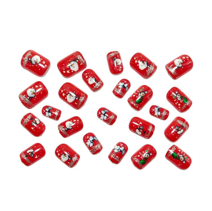 Artificial nails with festive Christmas designs Kalsten