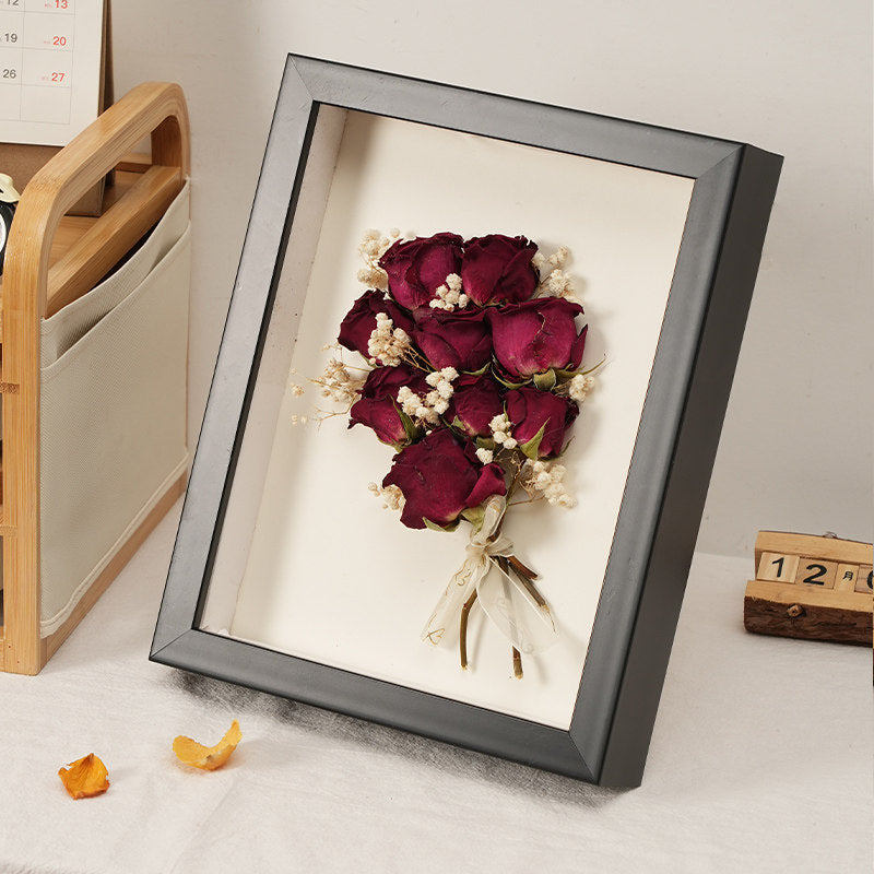 Decorative Framed Dried Flower Art Display