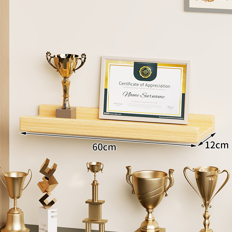 Wall-Mounted Floating Display Shelf Lacquered High-Gloss MDF