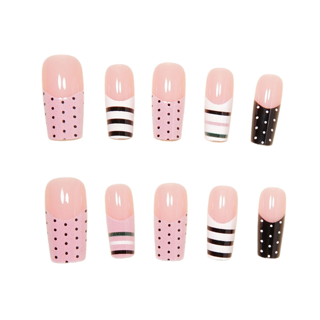 Nail Art Set with Creative Stripe and Dot Patterns Kalsten