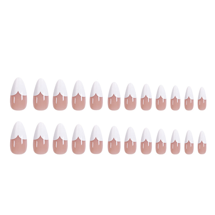 Elegant stiletto artificial nails with heart accents Kalsten