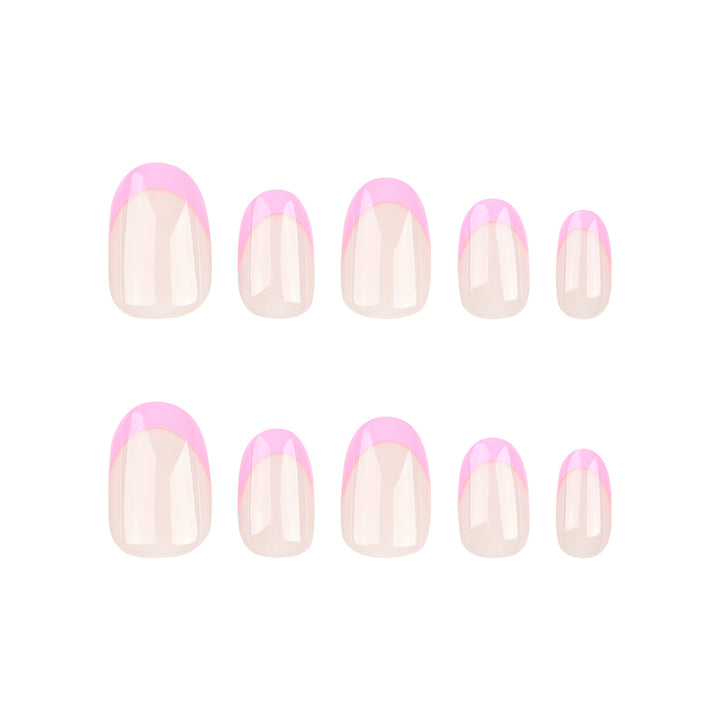Artistic Nail Art with Gloss Finish and Elegant French Tip Kalsten