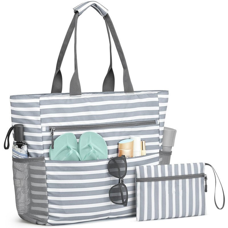 Spacious Multi-Pocket Beach Tote Kalsten