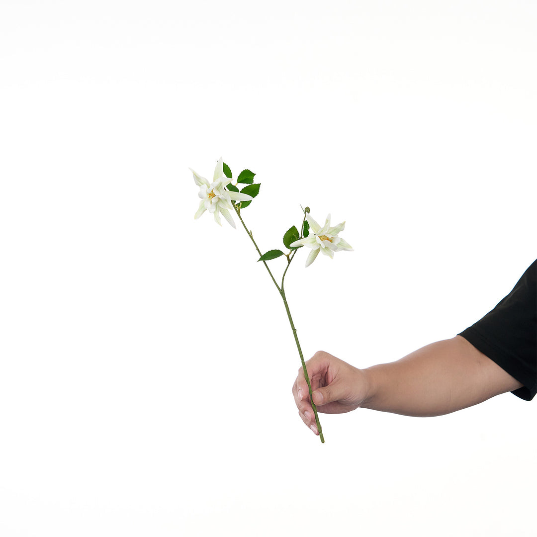 Lifelike Multi-Bloom Flower Stem