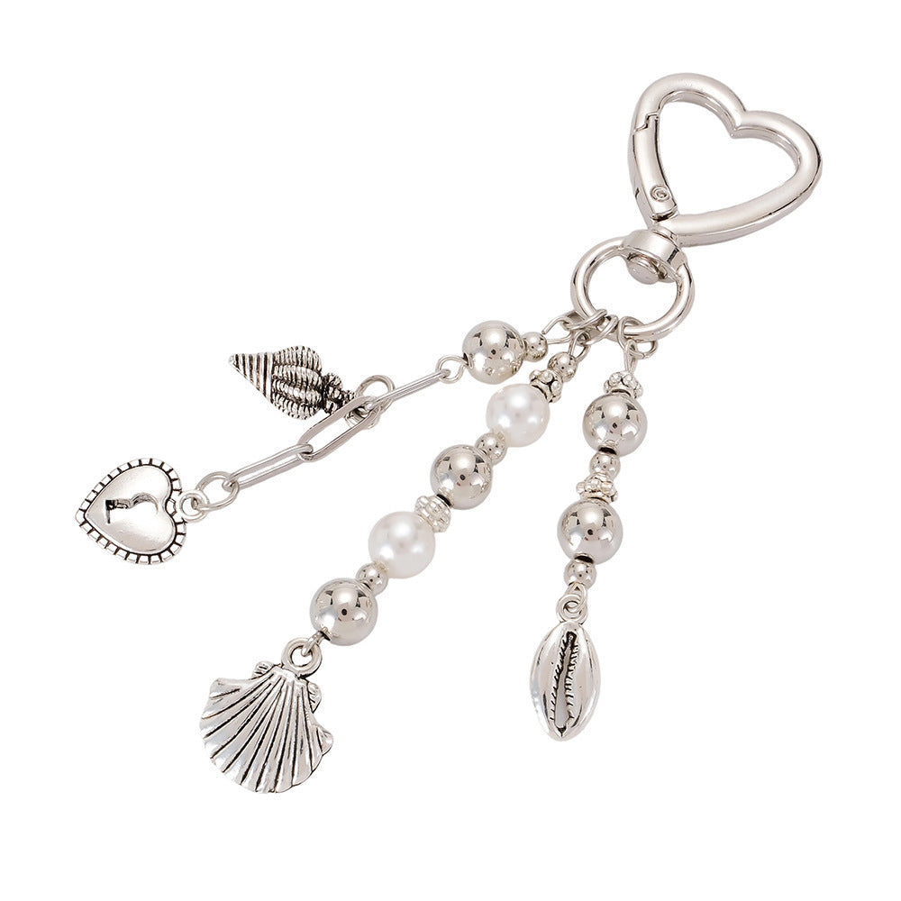 Keychain with Sparkling Stars and Bow Design Kalsten