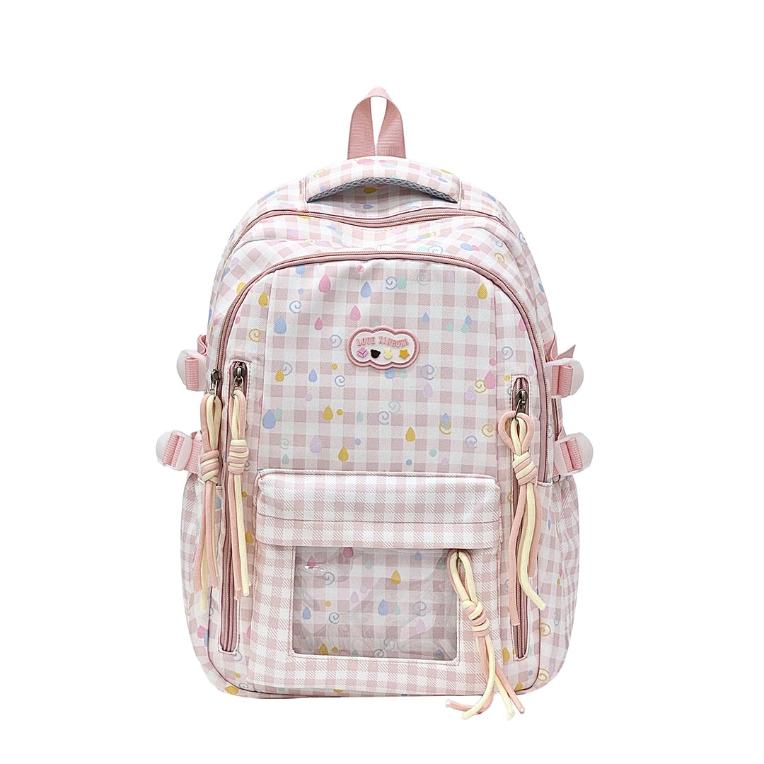 Playful Graphic Patterned School Backpack Kalsten