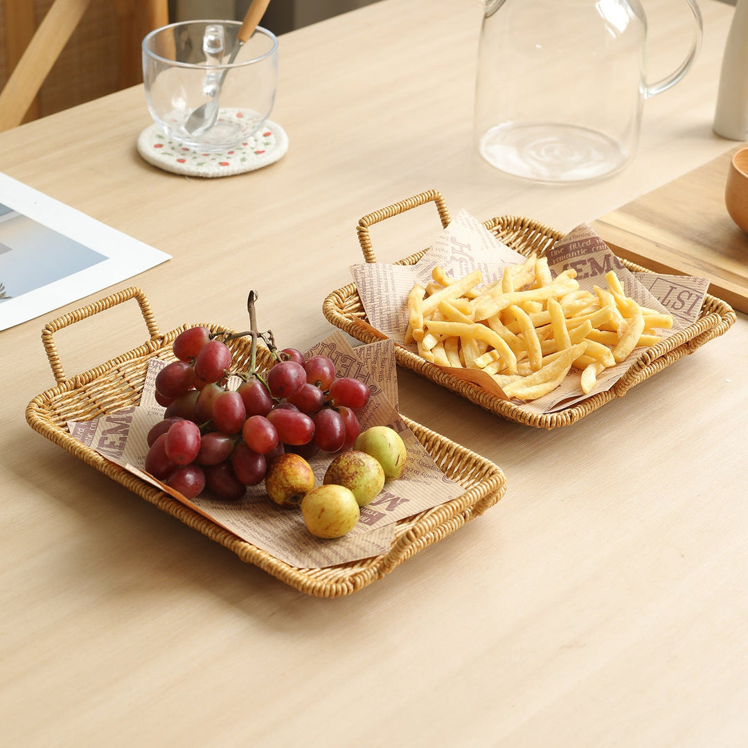 Home Decorative Woven Serving Tray Kalsten