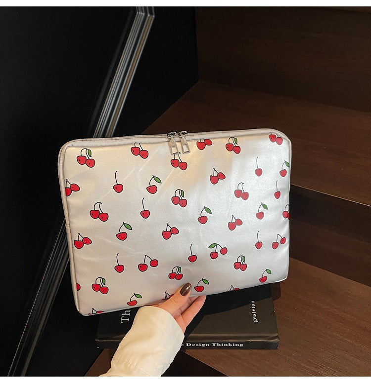 Playful Cherry Print Laptop Sleeve Kalsten