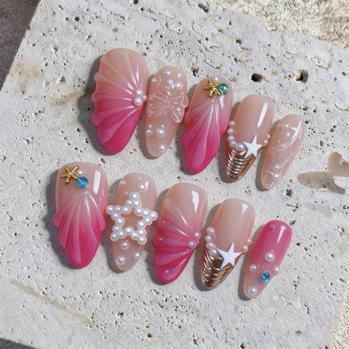 Decorative 3D Nail Art Tips Set