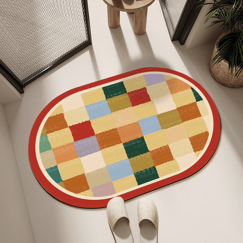 Geometric Pattern Bath Mat Kalsten