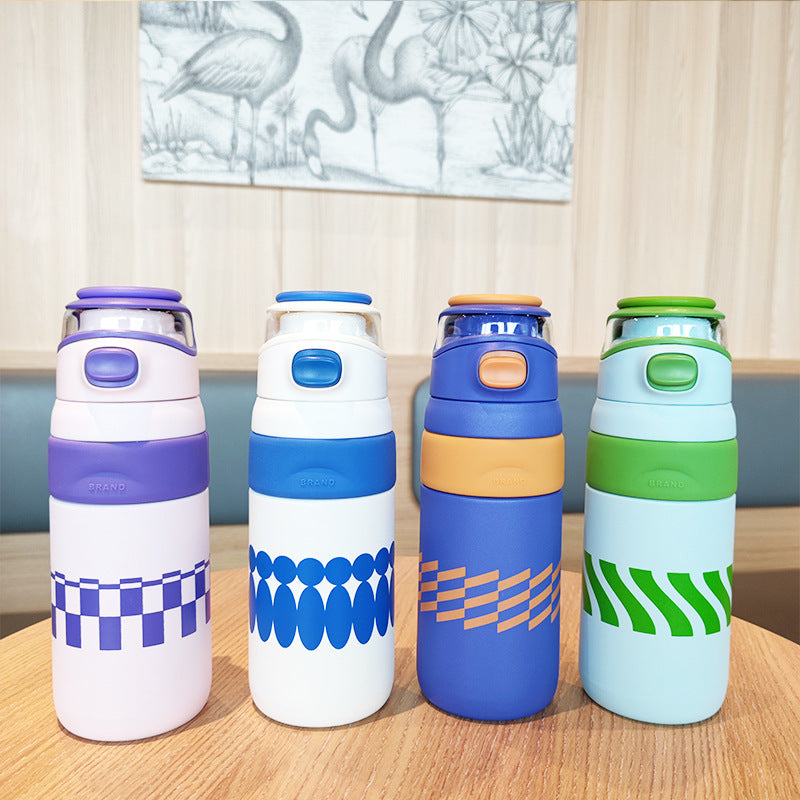 Women's BPA-free water bottle with innovative safety closure Kalsten