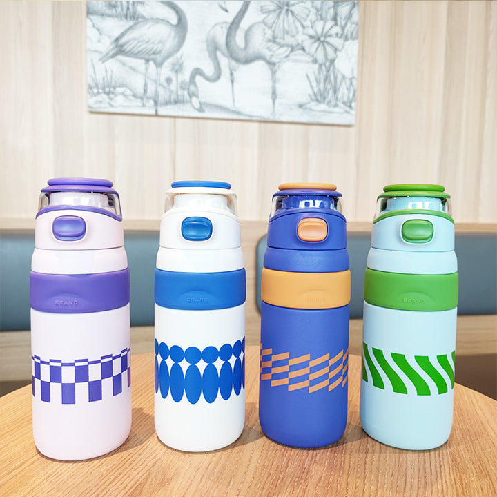Women's BPA-free water bottle with innovative safety closure Kalsten