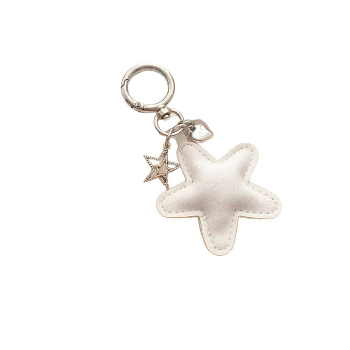 Starfish-Shaped Leather Keychain kalsten