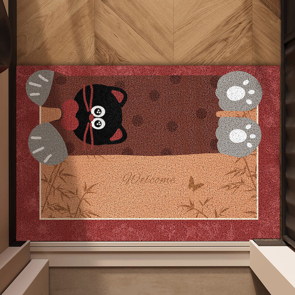 Cute Bear-Themed Welcome Mat