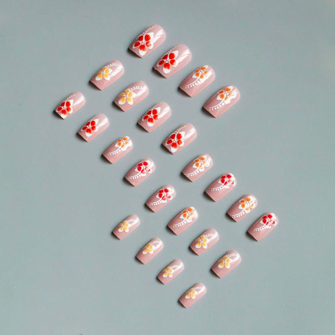 Floral Acrylic Nail Art Design Set  1790958182