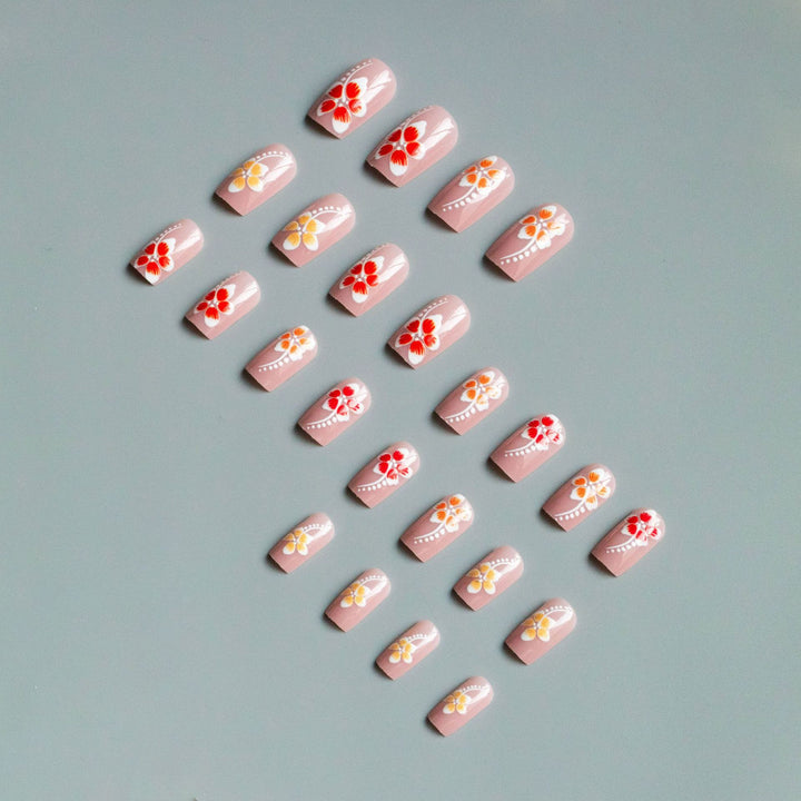 Floral Acrylic Nail Art Design Set  1790958182