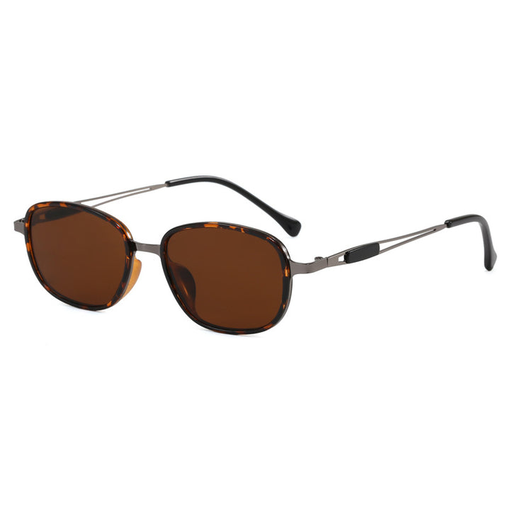 Fashionable sunglasses with square frame and slim metal frame Kalsten