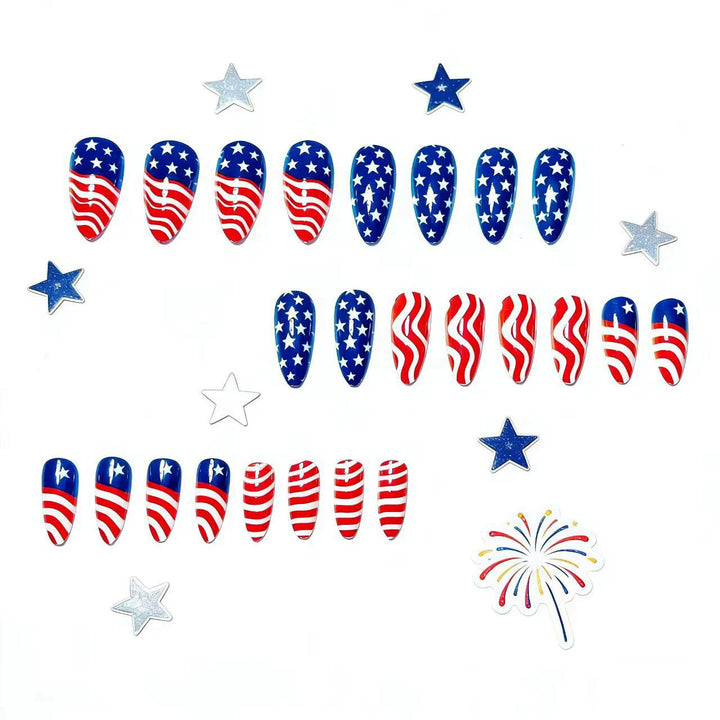 Patriotic Nail Art Kalsten