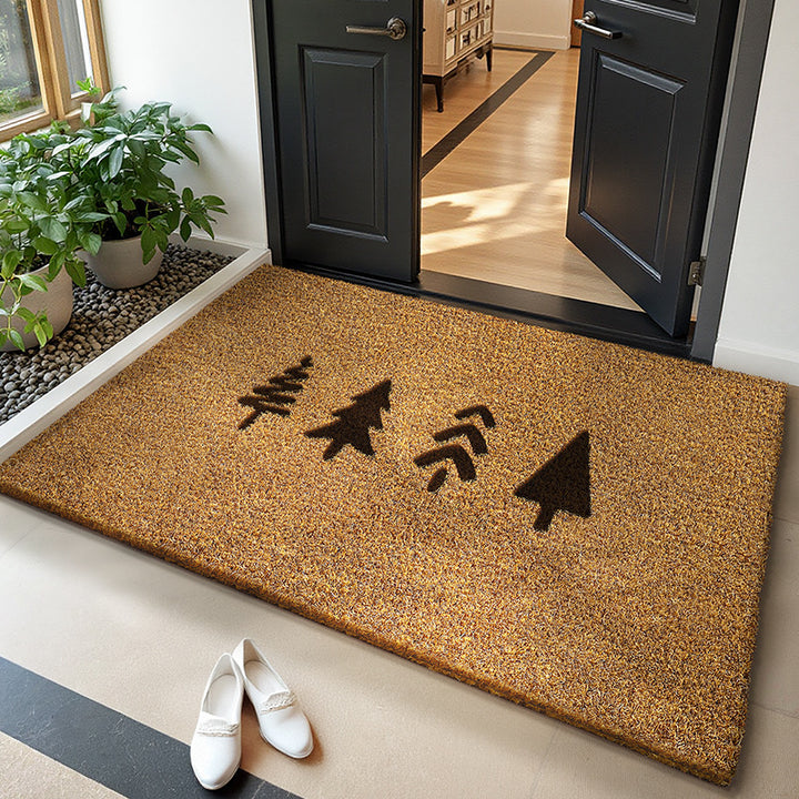 Leaf Pattern Entrance Mat Kalsten