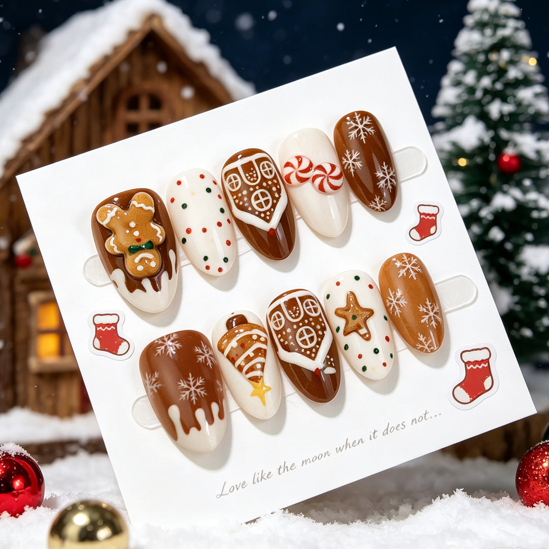 Festive-Themed Press-On Nail Set