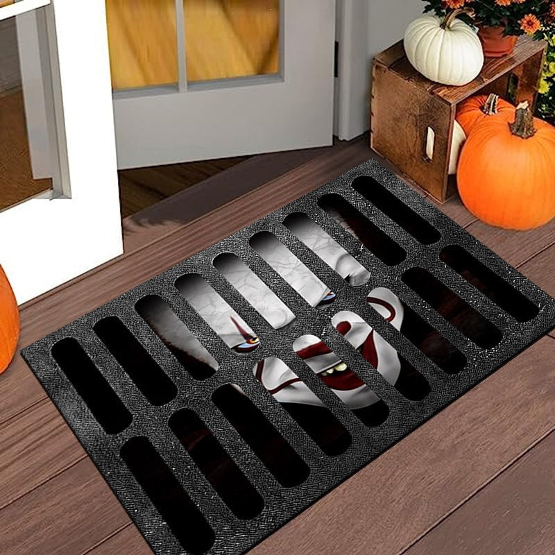 Spooky Halloween-Themed Entrance Mat