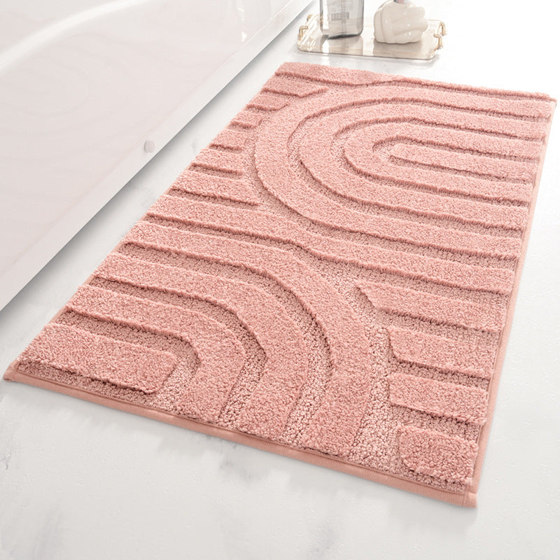 Modern Geometric Bath Mat Kalsten