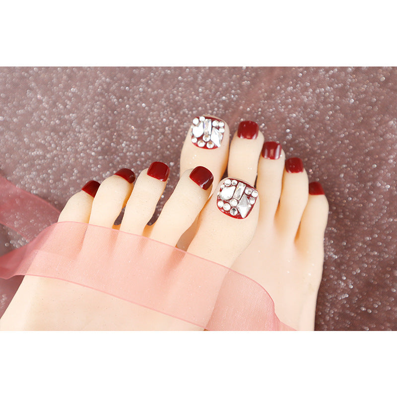 Decorative Press-On Toenail Art Set