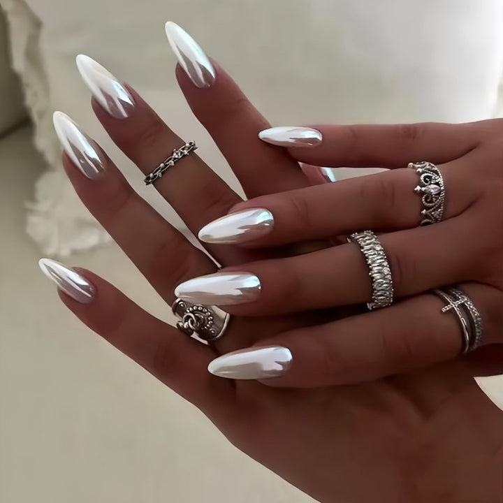 Premium Glossy Stiletto Press-On Nails Kalsten