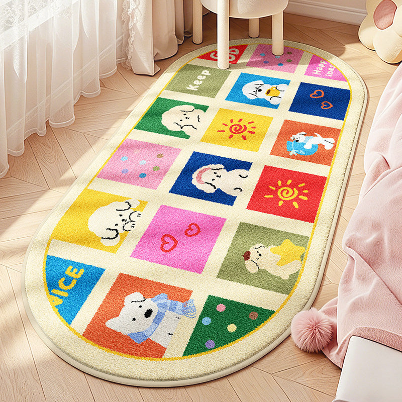 Children's Playful Animal Design Area Rug Kalsten