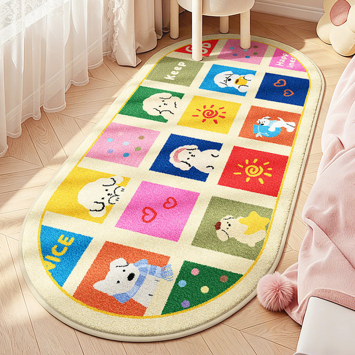 Children's Playful Animal Design Area Rug Kalsten