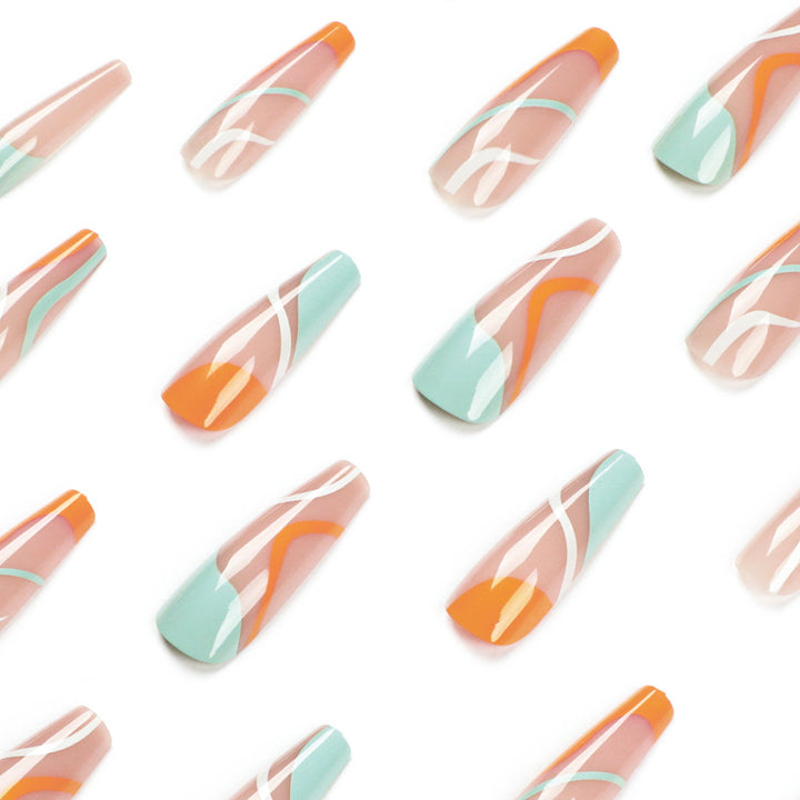 Artful Nail Art with Vibrant Color Gradients Kalsten