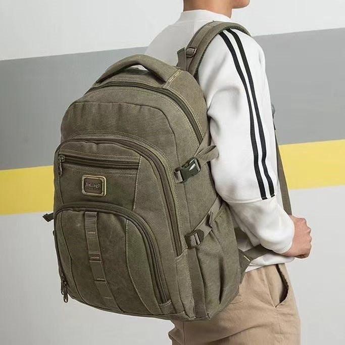 Multi-Functional Canvas Travel Backpack Kalsten