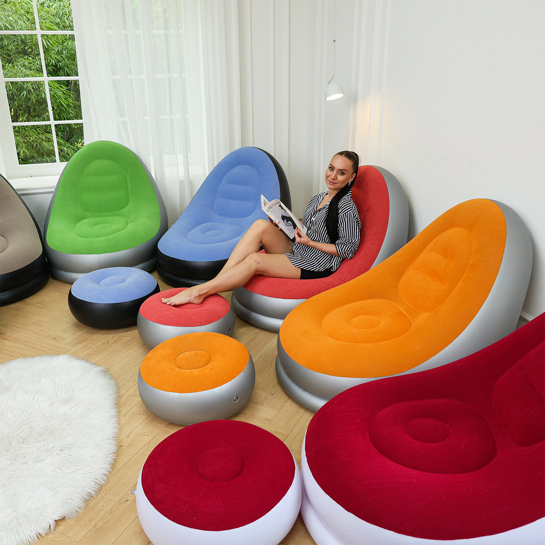 Women Inflatable Comfort Sofa with Ergonomic Backrest Kalsten