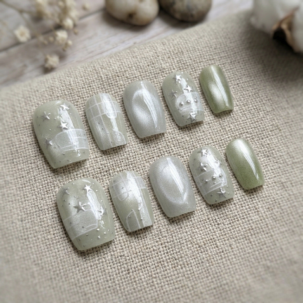 Artistic Press-On Nail Set  1791645965