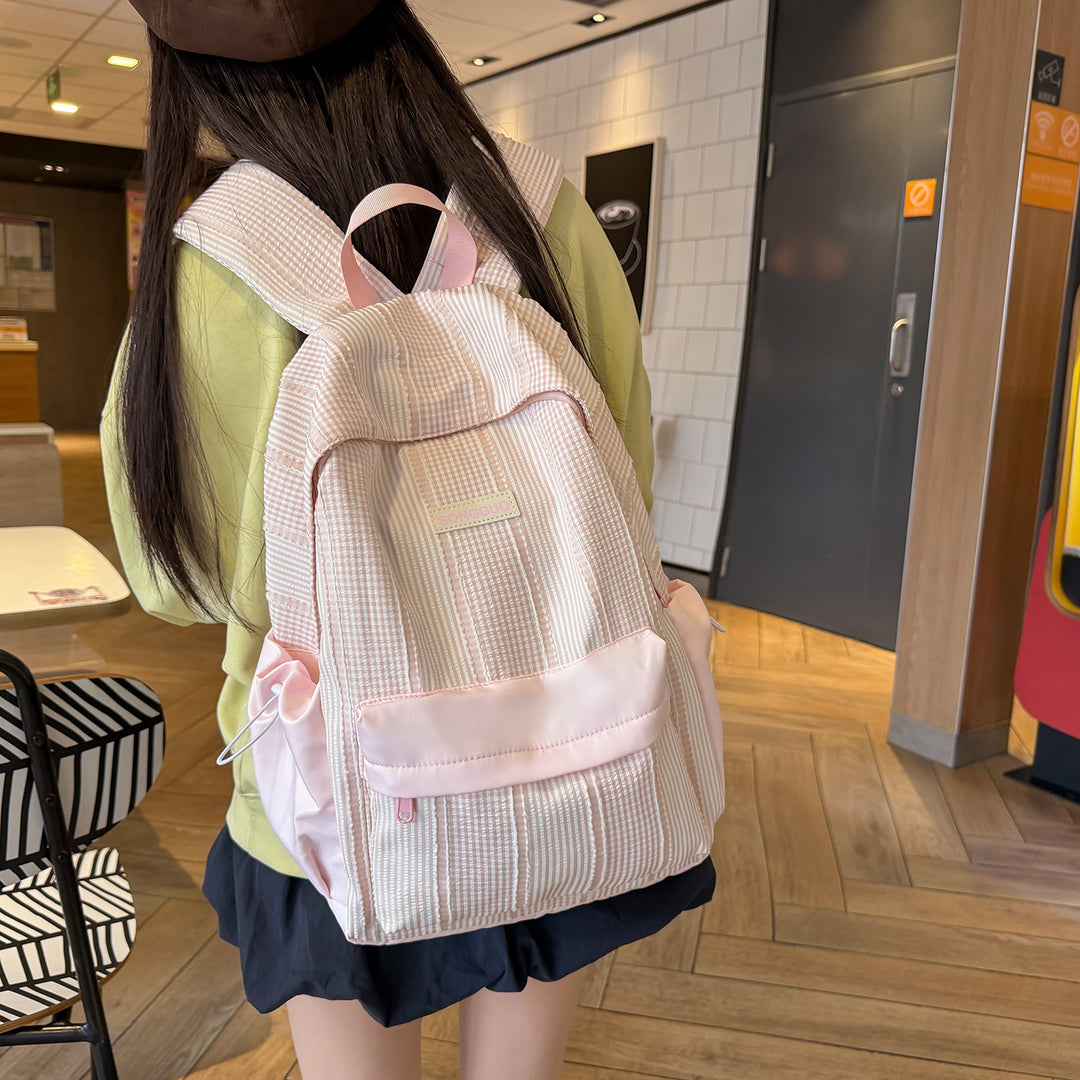 Stylish Striped Design Backpack Kalsten