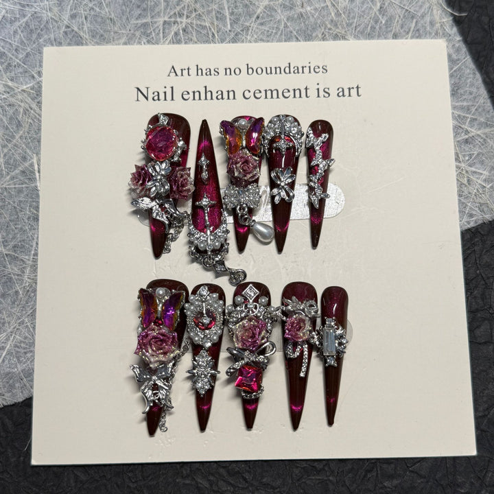 Decorative Rhinestone Nail Art Set