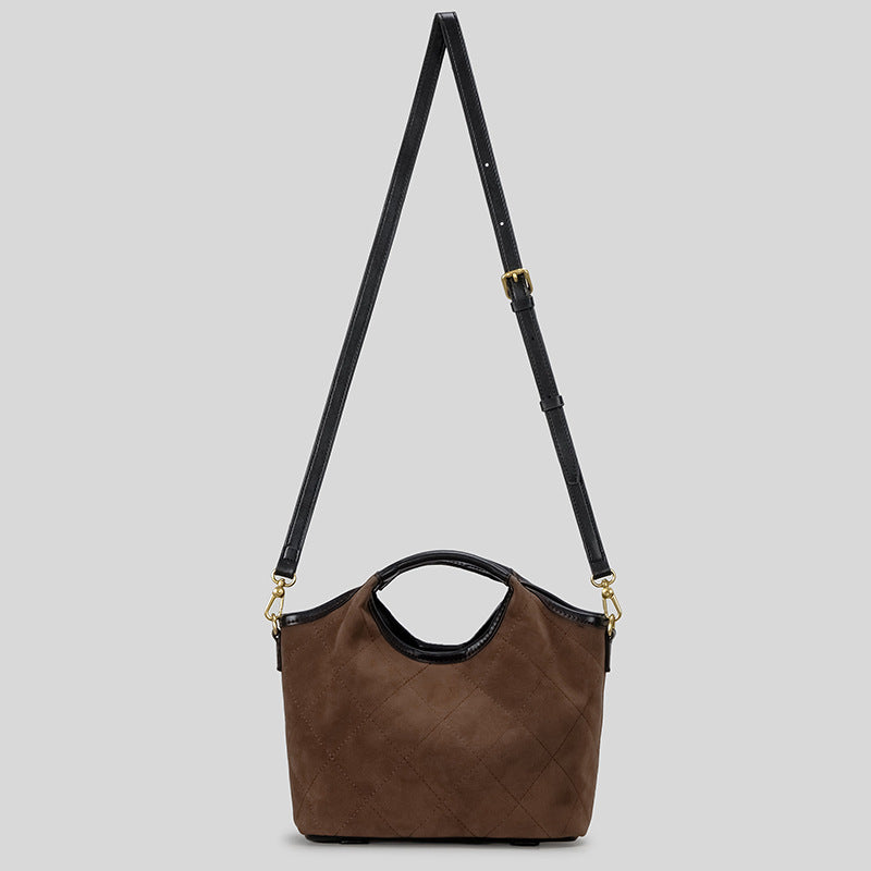Quilted Suede Handbag