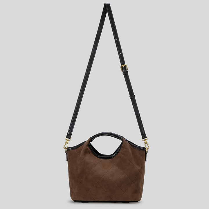Quilted Suede Handbag