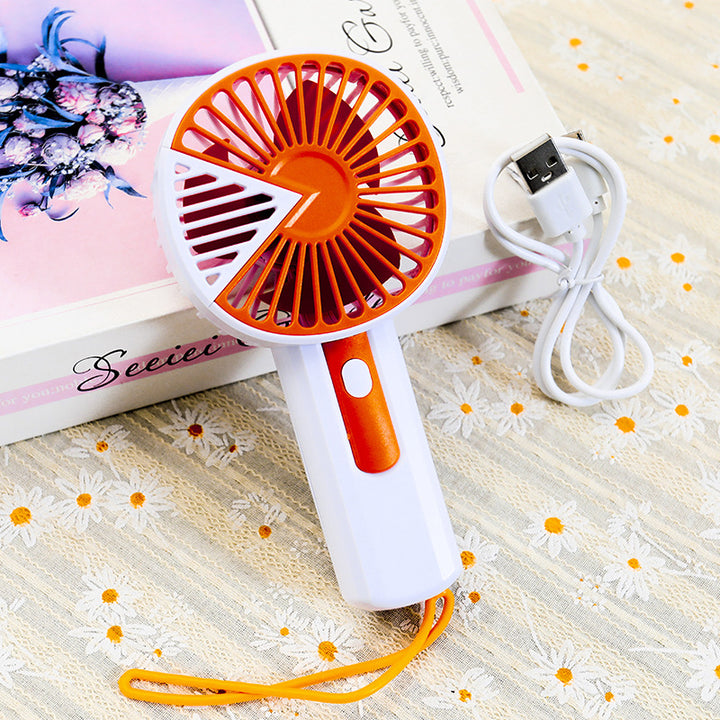 Ladies portable USB fan with ergonomic handle Kalsten